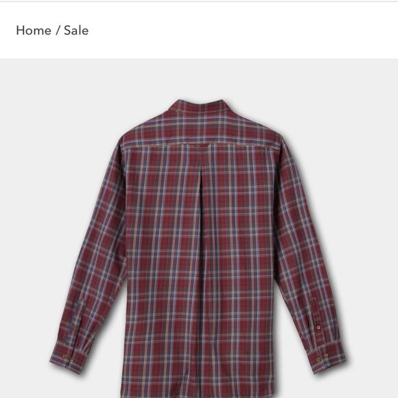 King Ranch Men's Lightweight Plaid Oxford Shirt - Picture 2 of 3